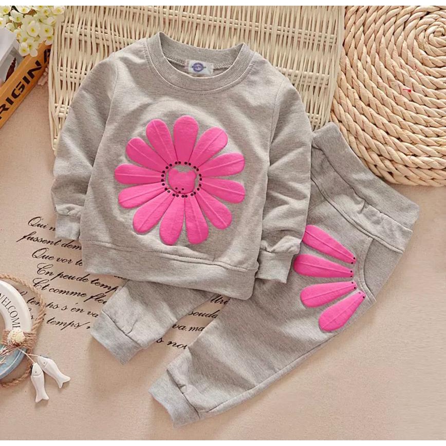 COD/ FREE ONGKIR/ DISKON MURAH-SETELAN SWEATER ANAK BAYI MOTIF BUNGA SUN FLOWER SIZE 1-5 TAHUN BAHAN BABYTERRY TERLARIS BEST SELLER TERBARU/ SETELAN SWEATER ANAK BAYI PEREMPUAN/ SETELAN SWEATER ANAK BAYI CEWE/ SETELAN SWEATER ANAK BAYI CEWEK