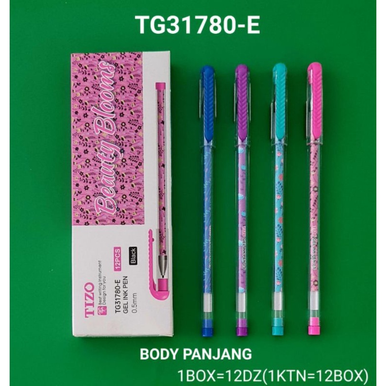 

(12pc) Bulpen gel Tizo gel/ Pulpen motif Boneka