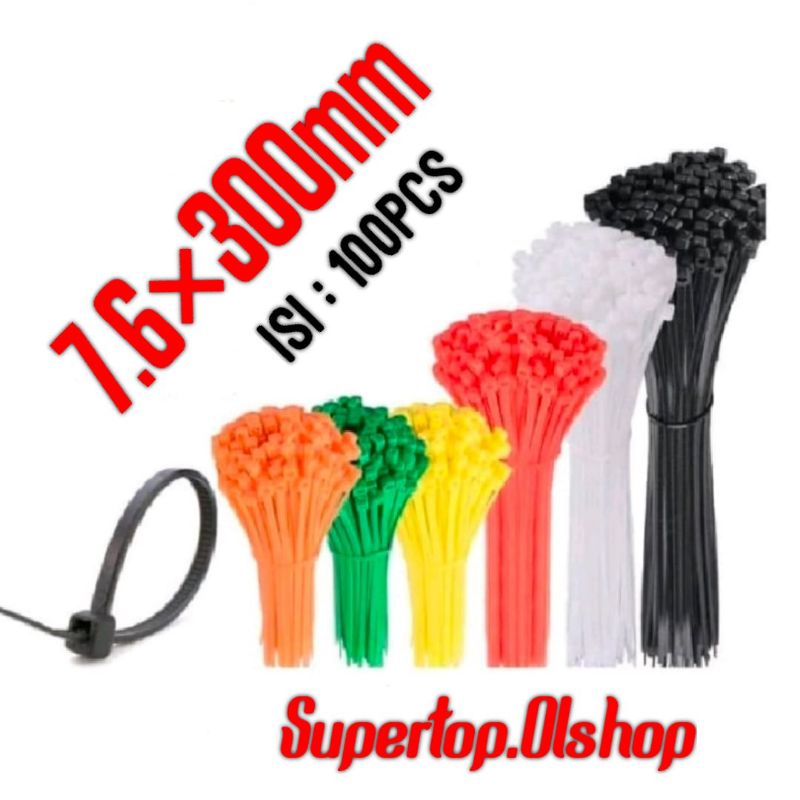 BEST Cable Ties 30cm/ Kabel Tis 30 CM MURAH TALI RIPET rifet 7.6×300mm⭐supertop⭐