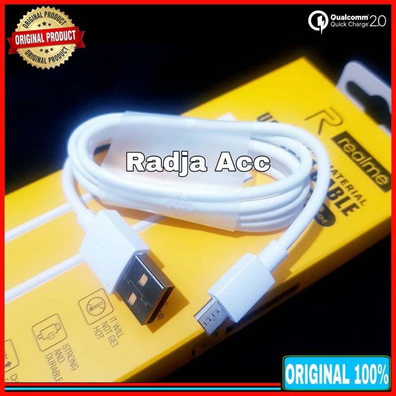 Kabel Data Realme C21y ORIGINAL 100% Fast Charging Micro USB