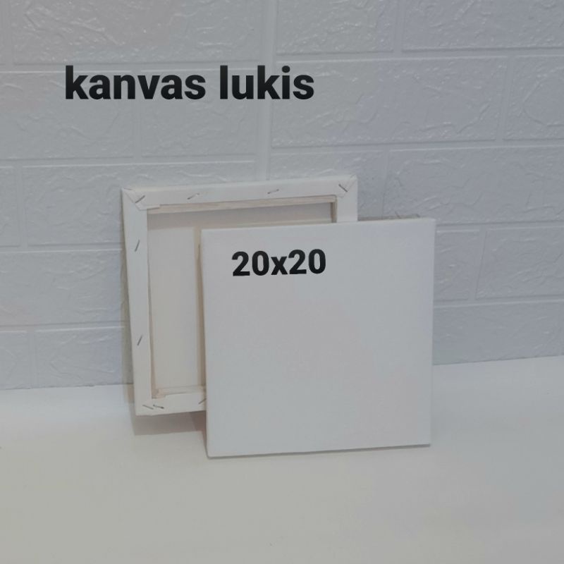 

Kanvas Lukis 20x20 / Kanvas lukis + spanram 20x20