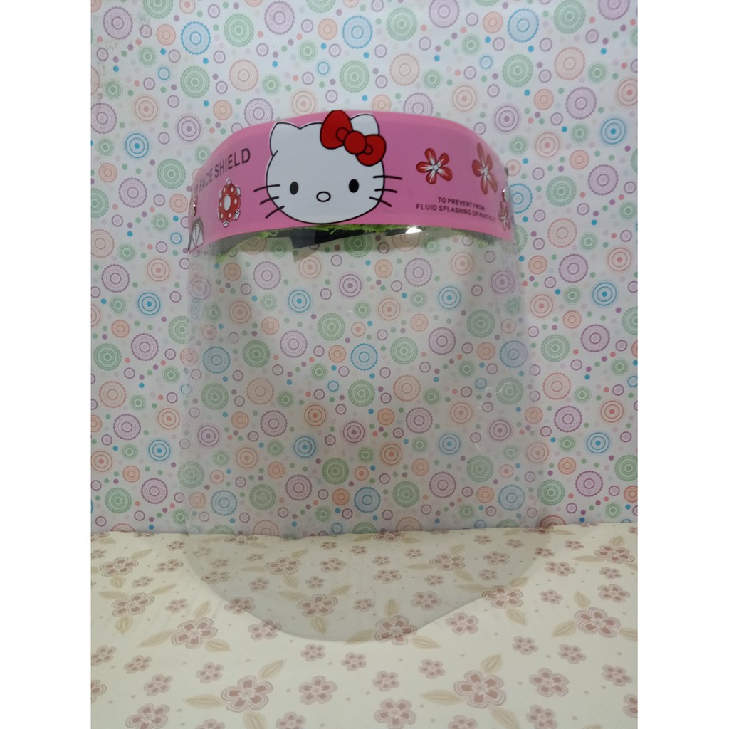 Faceshield Motif Hello Kitty