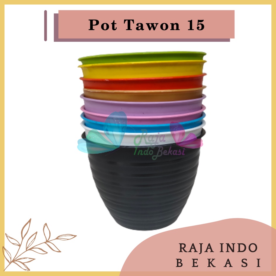 Pot Tawon MDN 15 Cm Putih Gold Emas Pink Hijau Ungu Orange Kuning Biru Pot Tawon 15 18 21