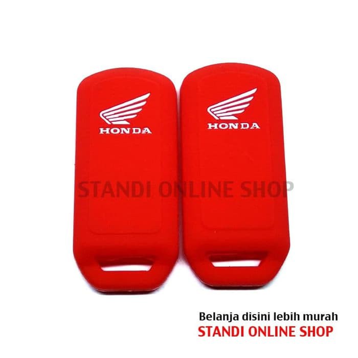 Kondom Remote Silikon Cover Honda All New PCX LED Lokal 2018 Merah