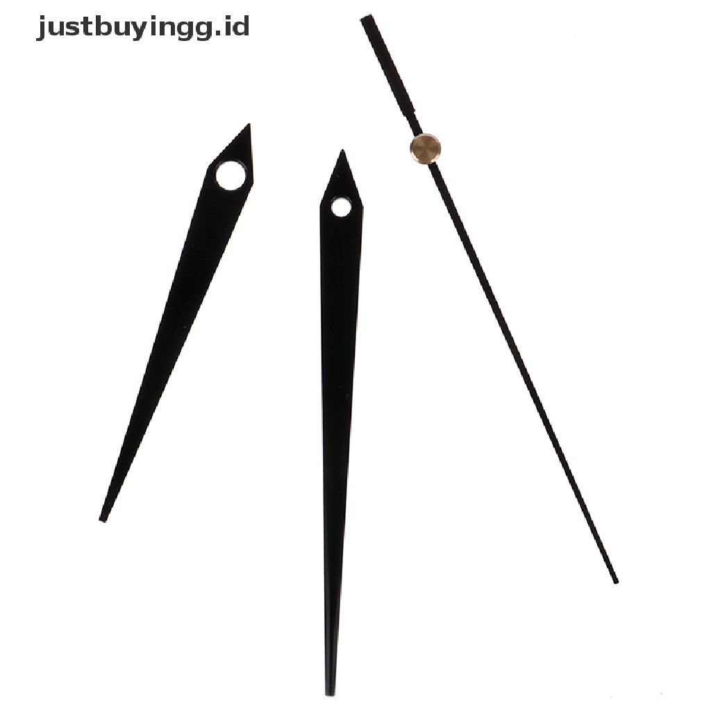 (Justbuyingg.Id) Mesin Jam Dinding Quartz Diy Dengan Jarum Warna Hitam Untuk Reparasi