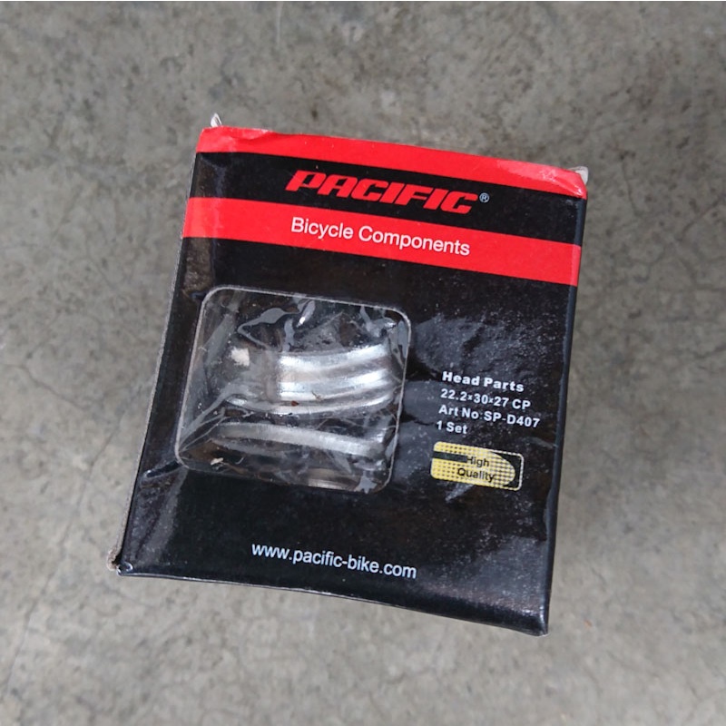 Headset Sepeda Head Part KomFork Pacific Standar 22.2 Drat Chrome