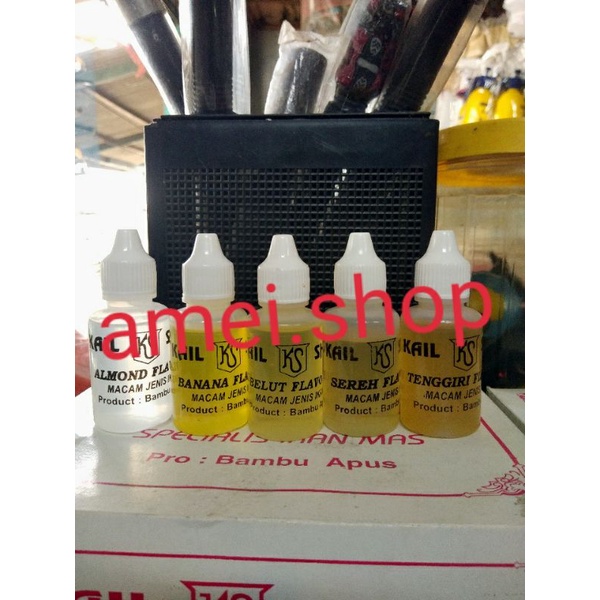 Essen Pancing kail Shop KS 30ml Almond Banana Belimbing Belut Bubblegum Chiken Coffenoir Cengkeh Dur