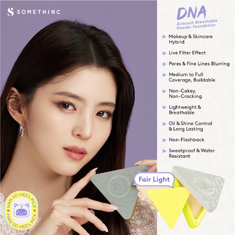 SOMETHINC DNA Airbrush Breathable Powder Foundation - Bedak Padat