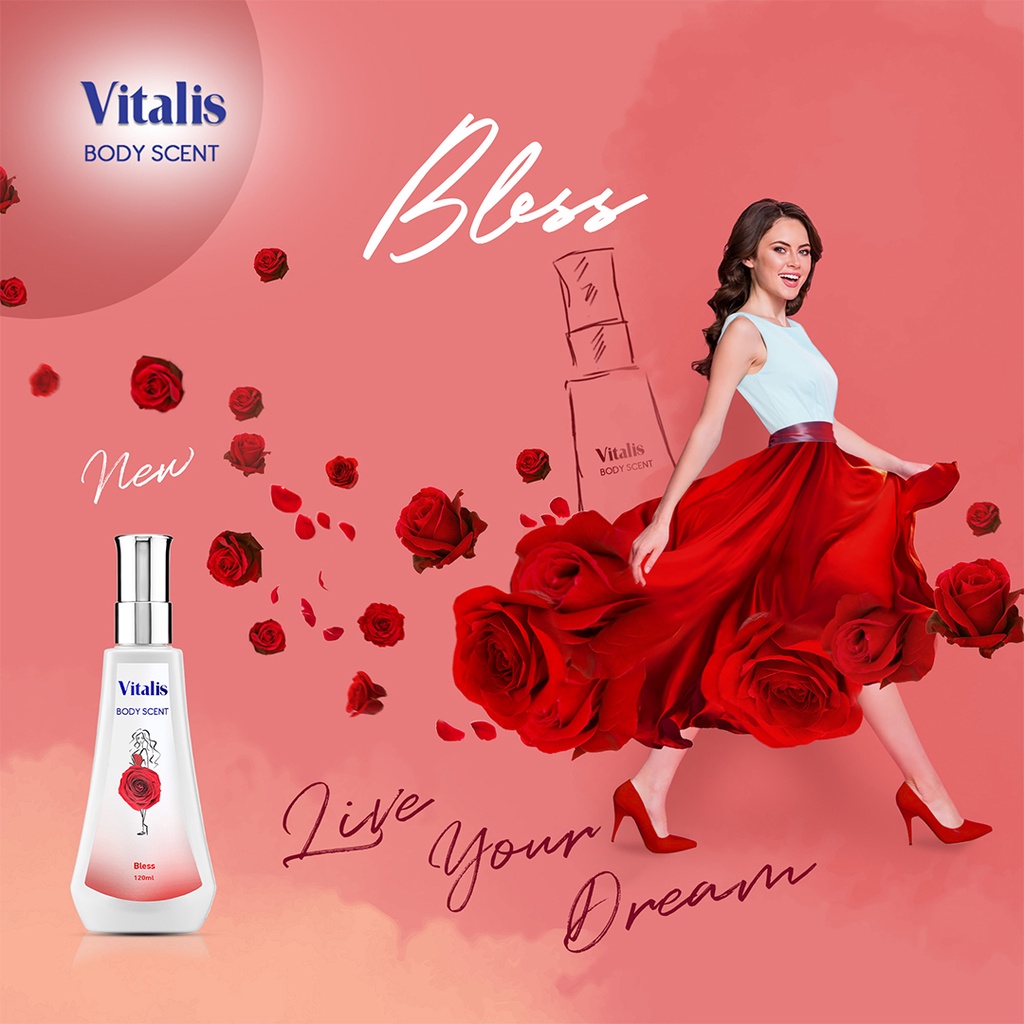 ★ BB ★ Vitalis Body Scent 60ml - 120ml - 175ml | Parfum Wanita