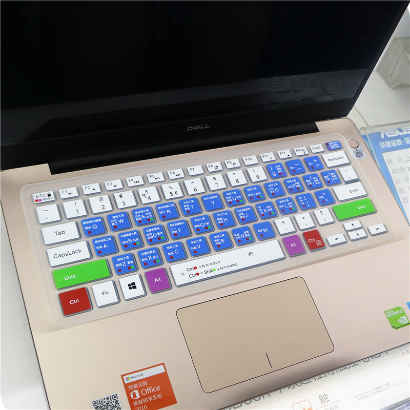 Skin Silikon Cover Pelindung Keyboard Laptop 14 &quot;Untuk Dell Latitude 3400 3460 3480 3490 5000 5481 7000 7482