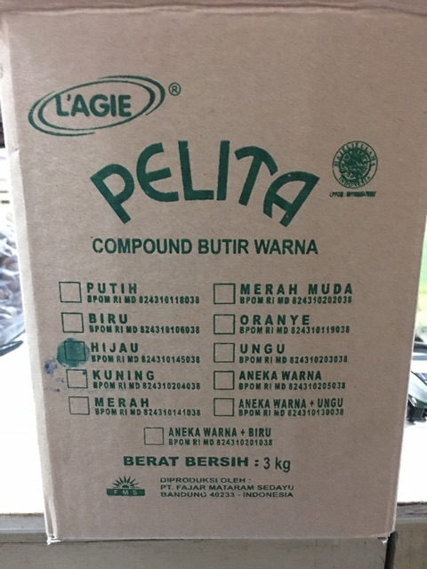 Meses LAGIE butir coklat warna Hijau Green enak repack 250 gram