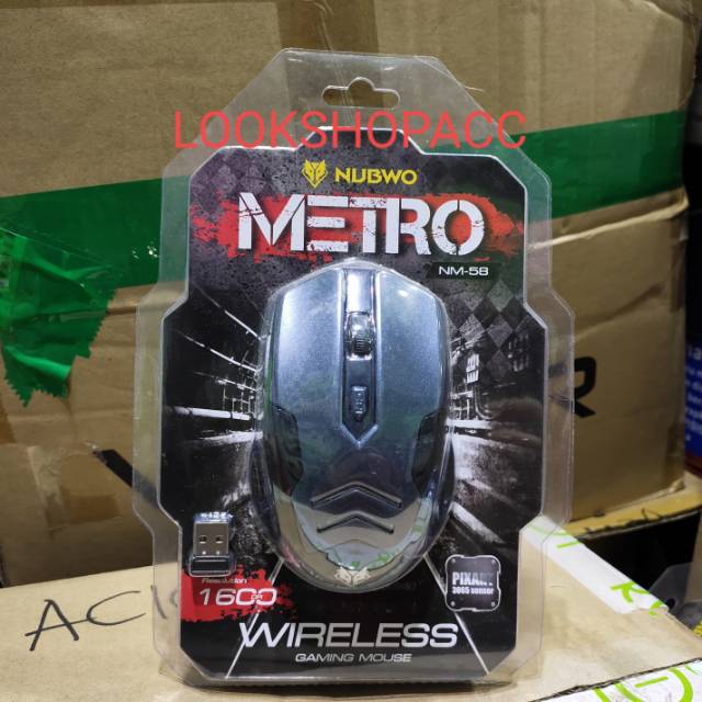 NUBWO Mouse Metro Nm-58 Wireless / Mouse Gaming