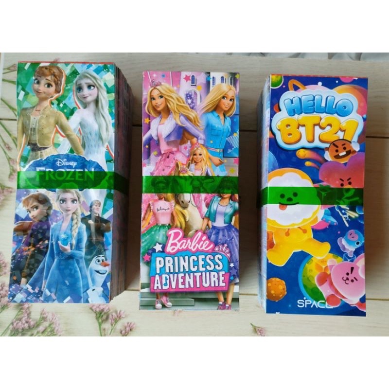 

Buku Memo Panjang motif BTS21 dan Karakter Kartun