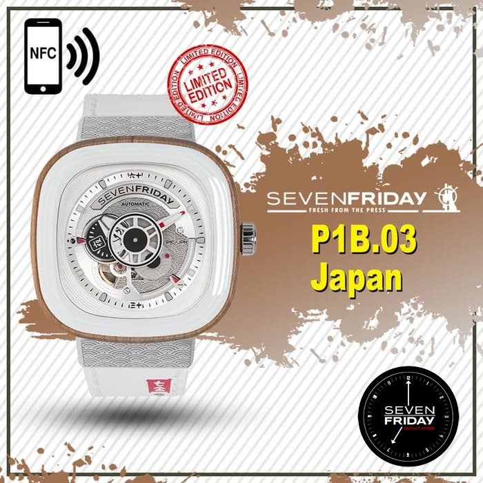 Jam Tangan Pria - Arloji - Jam Tangan Cowok BEST SELLER  Seven Friday P1B-03 SevenFriday P1B/03 Japa