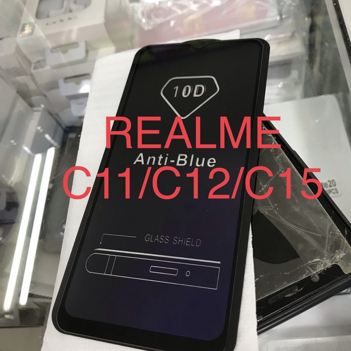 TEMPERED GLASS ANTI BLUE ANTI RADIASI UNTUK REALME C11/C12/C15