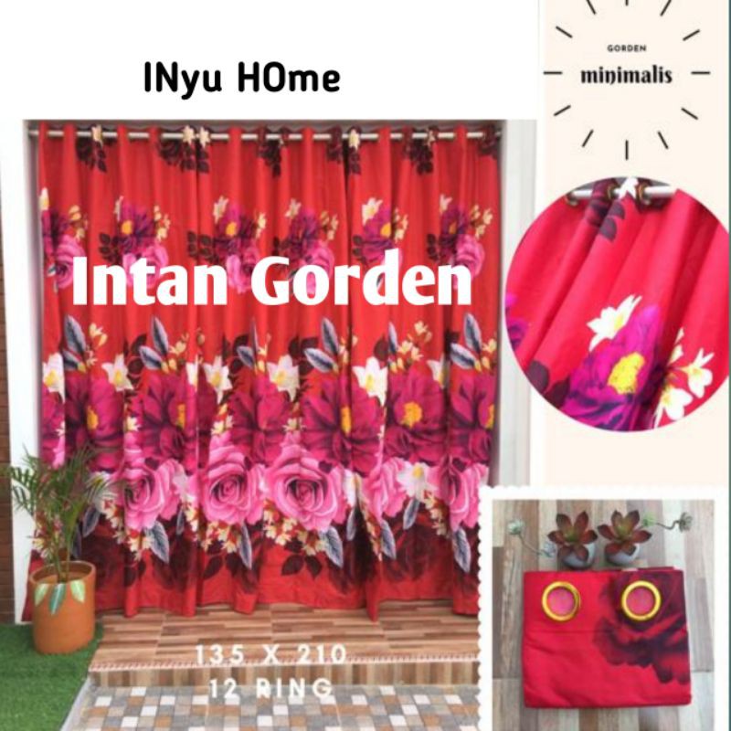 Gorden Motif Bunga /Gorden karakter