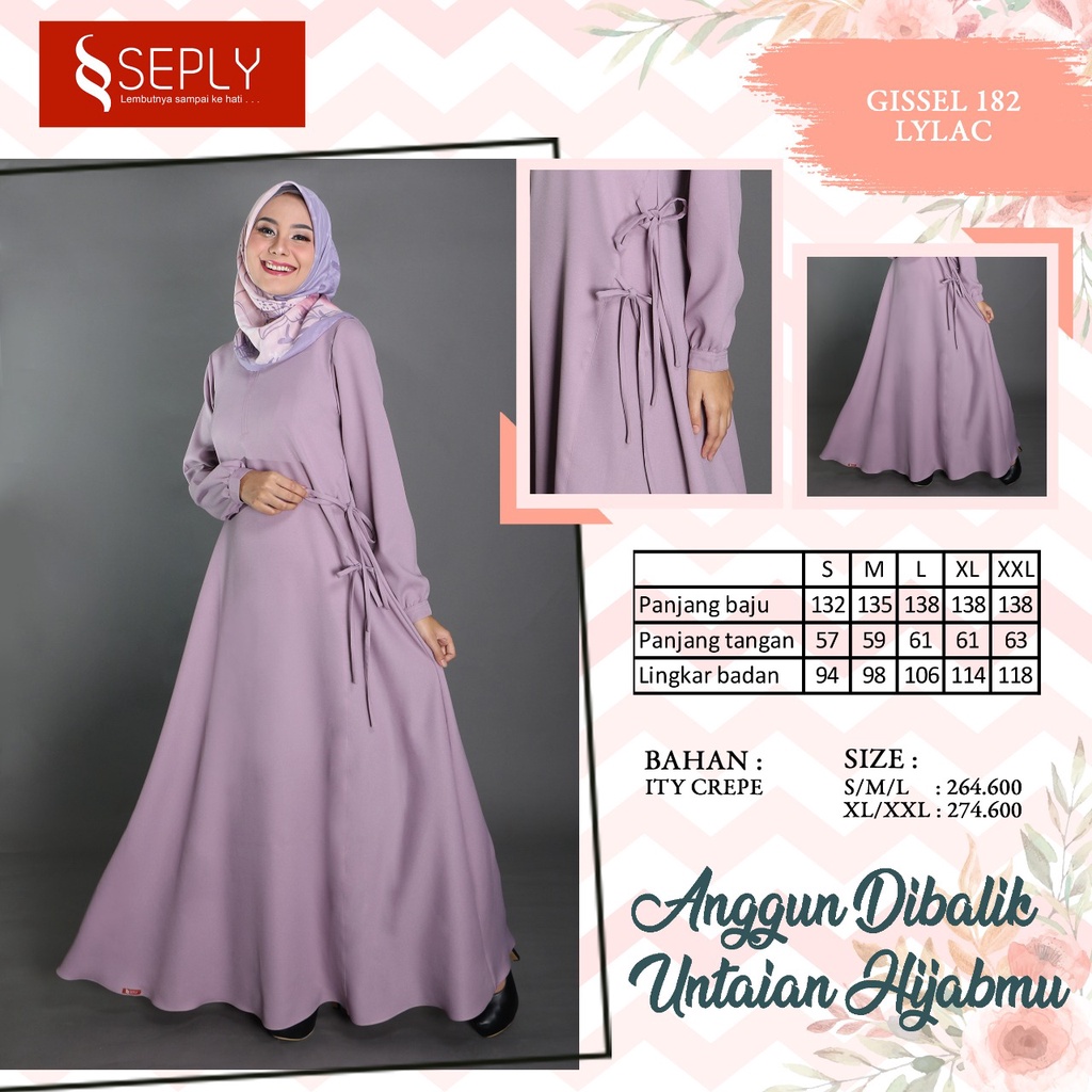 GAMIS TERBARU 2021 SEPLY GISSEL 182 LYLAC
