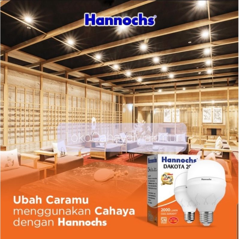 Lampu LED Bohlam Dakota 5w,10w,15w,20w,28w,38w,48w Hannochs CoolDayLight