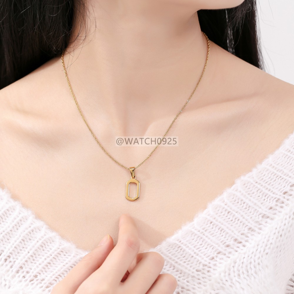 Kalung Liontin Kupu-Kupu Bahan Stainless Steel Untuk Wanita S103