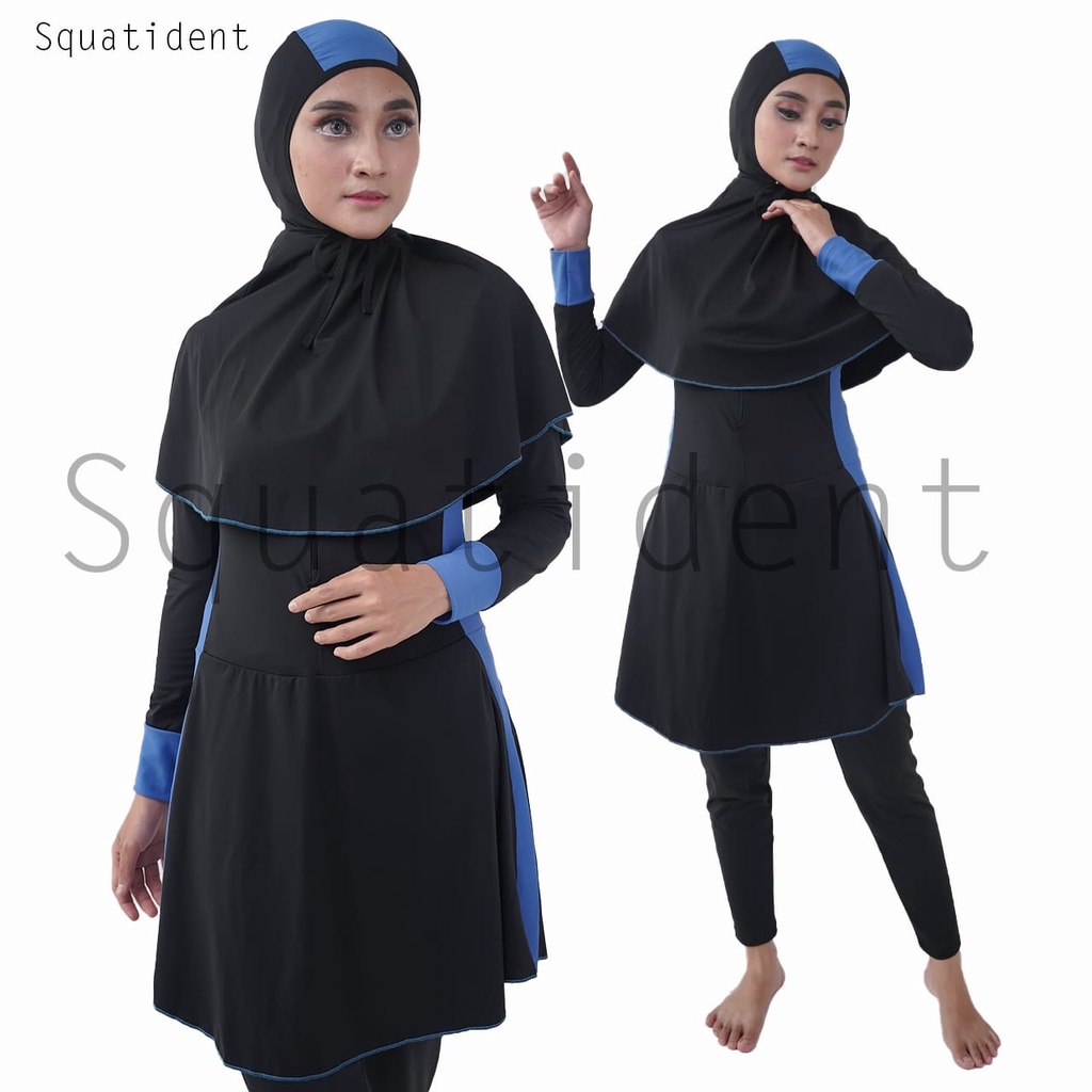 Baju renang muslimah perempuan dewasa baju renang muslim wanita remaja baju renang hijab syari kerudung panjang menutupi dada-Z 06