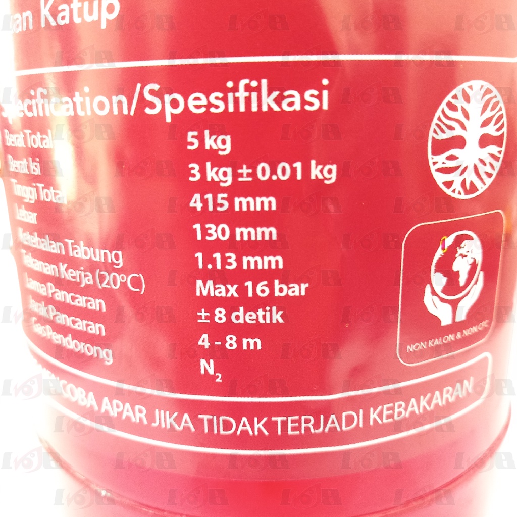 APAR 3kg ABC Powder Alat Pemadam Kebakaran Api Serbuk Bubuk Kimia Ringan Portable