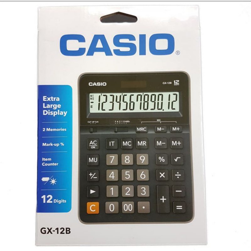 

Casio GZ 12S - Calculator Desktop Kalkulator Meja Kantor Office GZ-12S / GX-12B