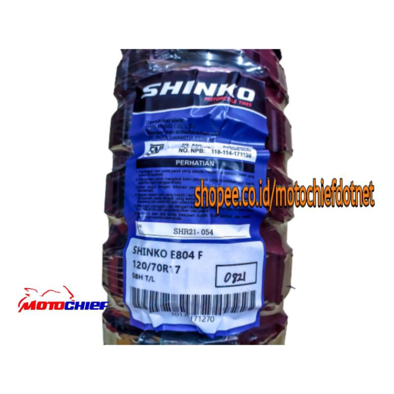 Ban Shinko E804 120/70 - 17 Big Block
