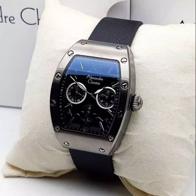 Jam Tangan Alexandre Christie AC 2780 BF black grey. Jam tangan wanita