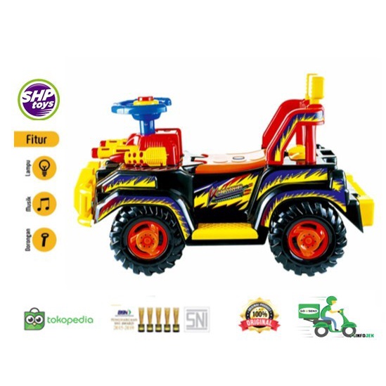 Mainan Anak Mobil Mobilan Duduk Dorong Jeep MK 608 - SHP Toys