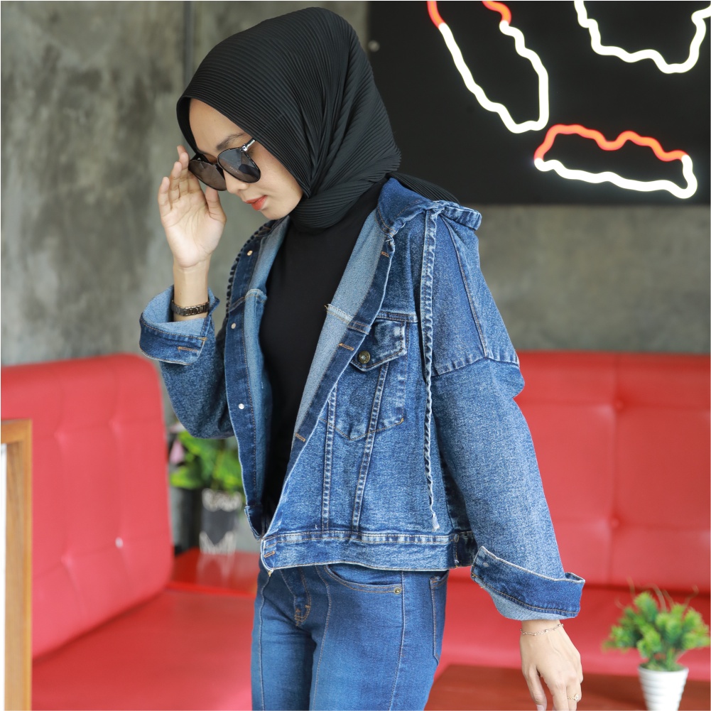NAGITA JAKET JEANS HOODIE WANITA-4