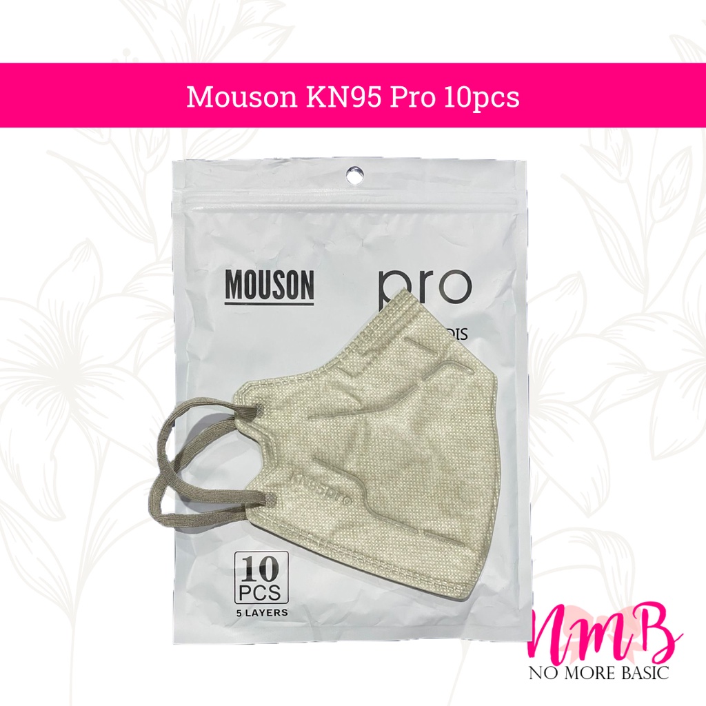 Masker Mouson KN95 Pro Garis 1 pack 10pcs Masker Kesehatan 5PLY Anti Virus