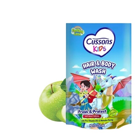 Cussons Kids Body Wash 250Ml/Body Wash Reffil/Sabun Mandi Cair Anak