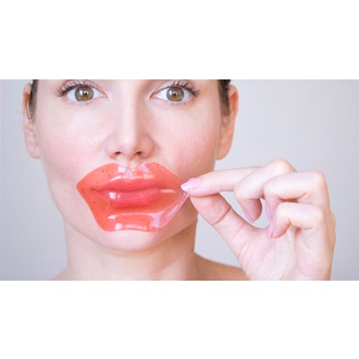 [1PCS] Bioaqua Masker Bibir Cherry Collagen Moisturizing Lip Mask Melembabkan &amp; Memudarkan Kerutan Bibir - BPOM 6 Gram