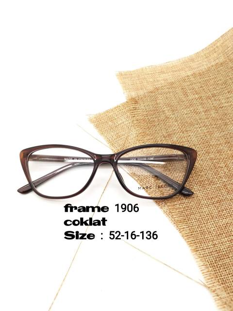 Frame Kacamata 1906 Wanita Terbaru, Kaca mata Minus, Kacamata Anti Radiasi, Kaca mata New Cat Eye