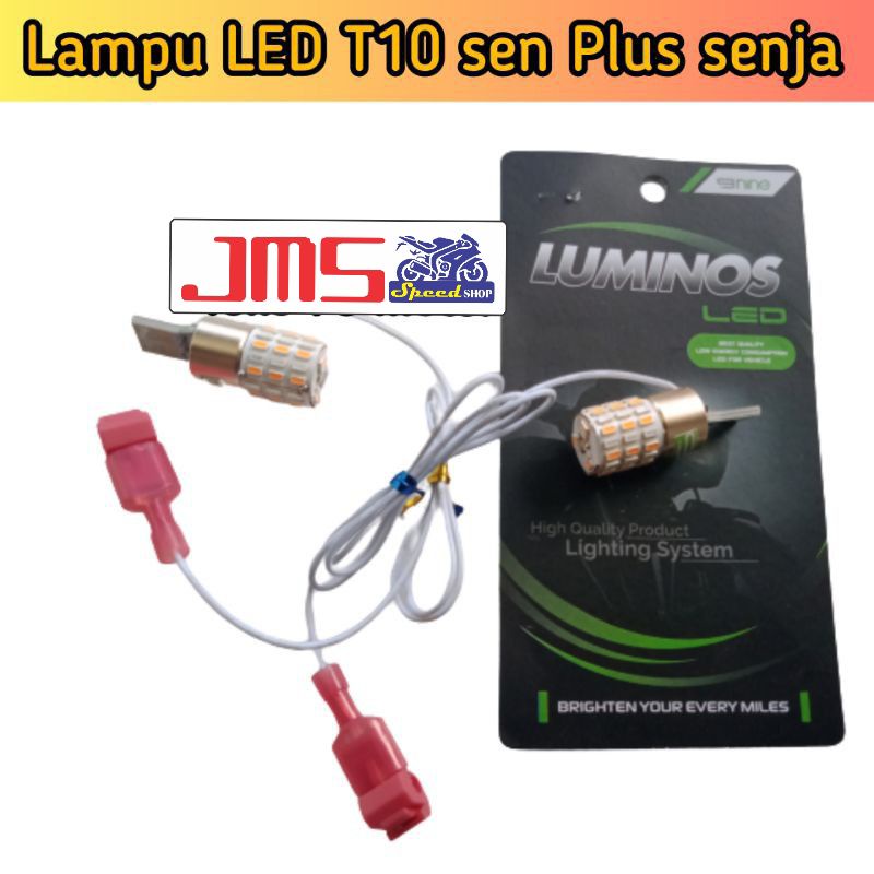 lampu bohlam sen plus senja led 9nine luminos led warna biru merah putih ice blue ungu dan sen tetap kuning universal nmax aerox beat vario scoopy genio lexi