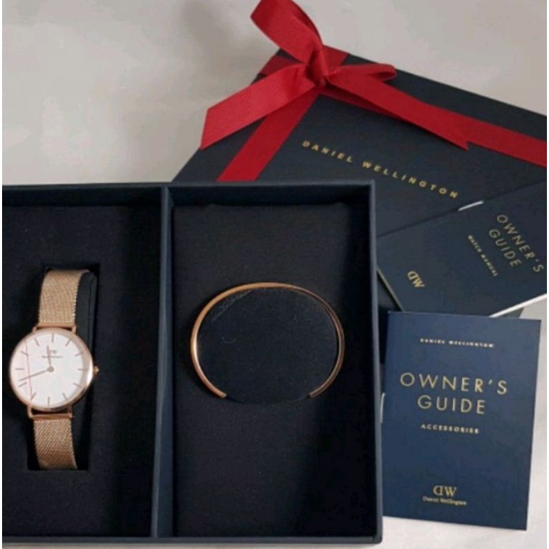 Jam Tangan Wanita DW Set Cuff / Gelang ORIGINAL Box