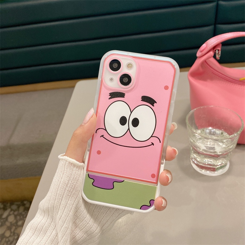 Soft Case Silikon Transparan Shockproof Motif Kartun Untuk iPhone 13 12 11 Pro Max X Xr Xs Max 8 7 Plus