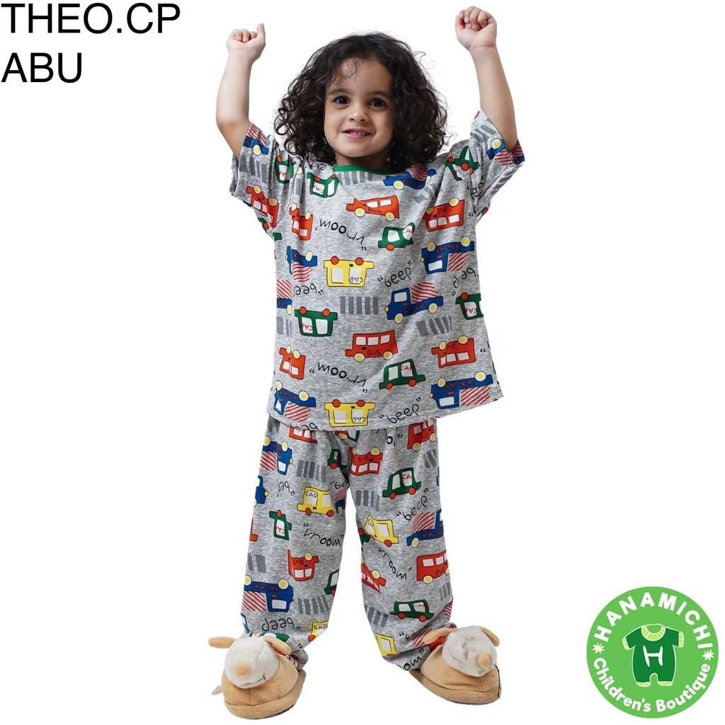 Hanamichi THEO.CP Setelan Baju Tidur Anak Motif Print