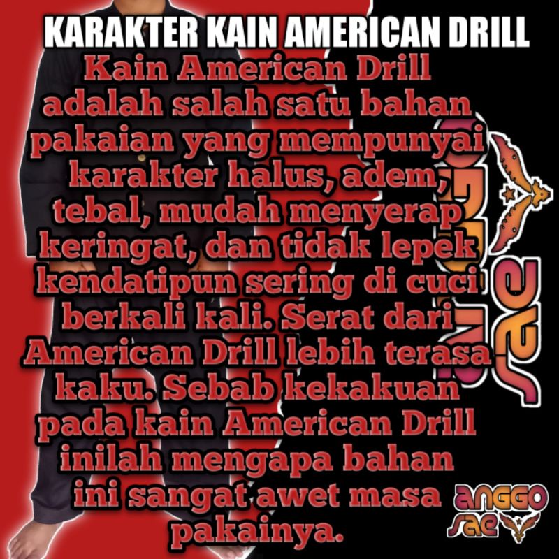 Stelan Pangsi Dewasa Katun Original American Drill Promo free Totopong Baju Pangsi Silat Setelan Jumbo Size S M L XL XXL XXXL Kampret Adat Sunda Dewasa Komprang Dewasa