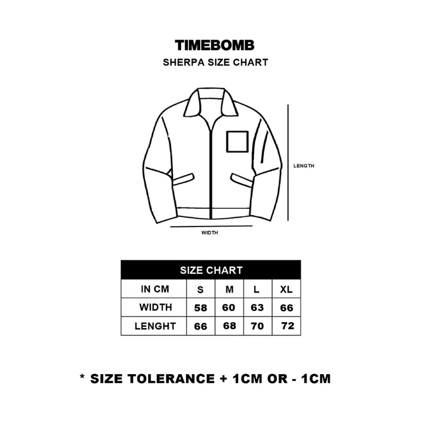 SHERPA TIMEBOMB |  JAKET SHERPA | SHERPA JACKET | FTS BROKEN WHITE