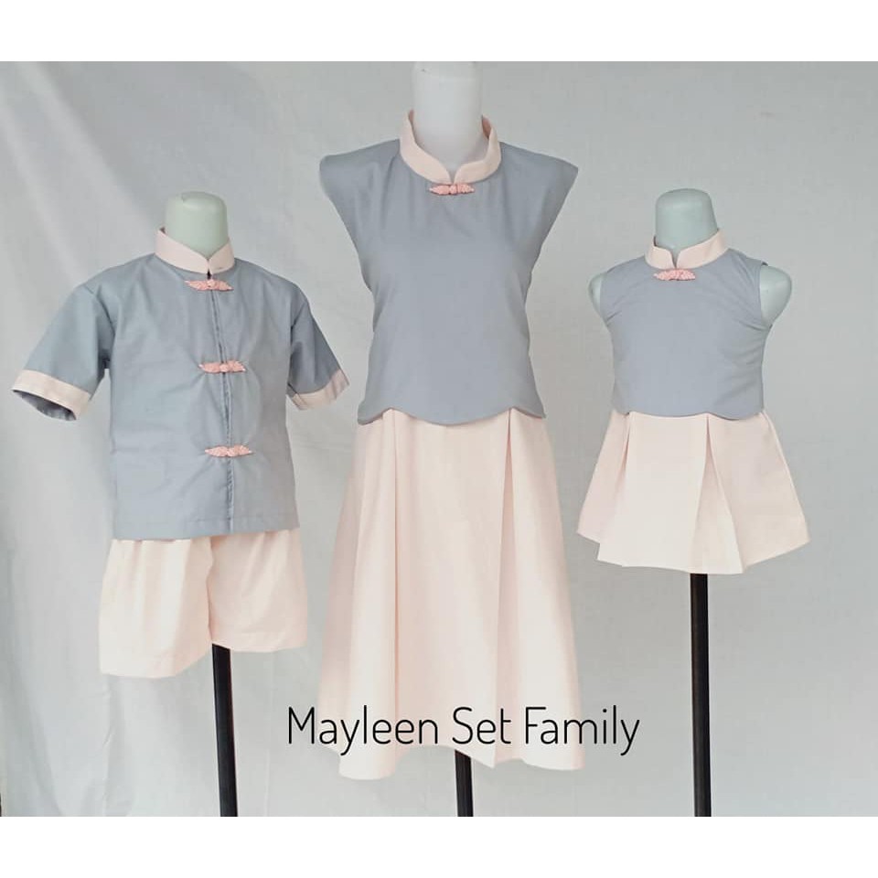 ETHNICKDISWEAR - MAYLEEN CHEONGSAM COUPLE FAMILY SET IMLEK / BAJU IMLEK / SERAGAM IMLEK / BAJU IMLEK
