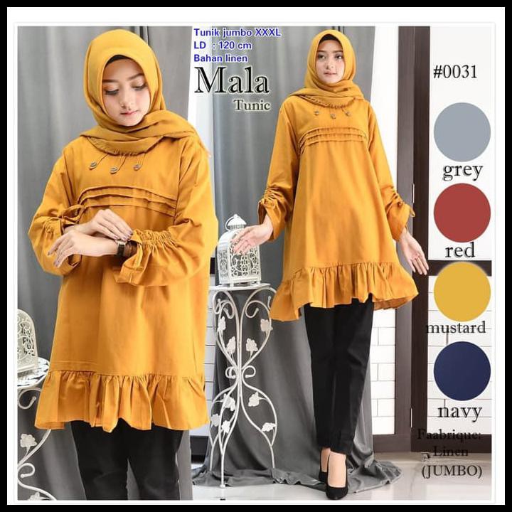 TUNIK JUMBO BAJU ATASAN WANITA XXXL LD 120