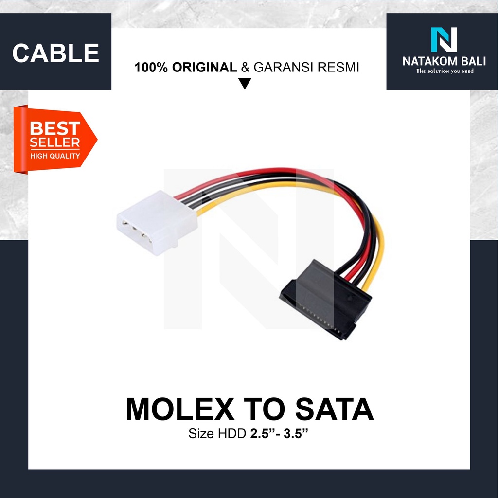 KABEL MOLEX TO SATA | POWER TO SATA | MOLEX 4 PIN TO ESATA