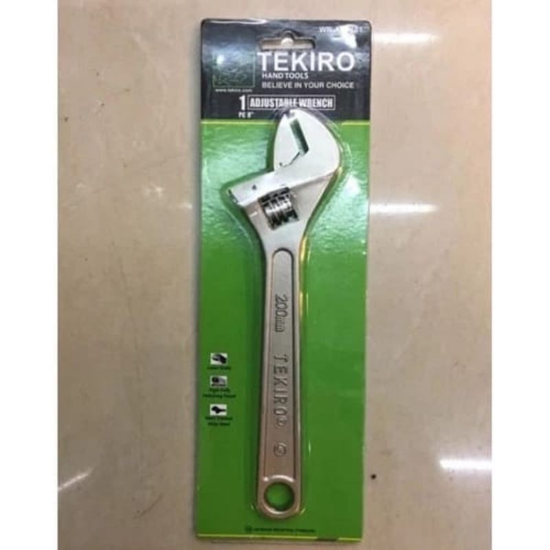 Kunci Inggris Tekiro 8" Adjustable Wrench 200MM