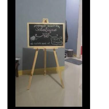 

DG5✪ Papan tulis kapur 40x60cm papan tulis black board chalkboard blackboard kapur tulis TERBAIK