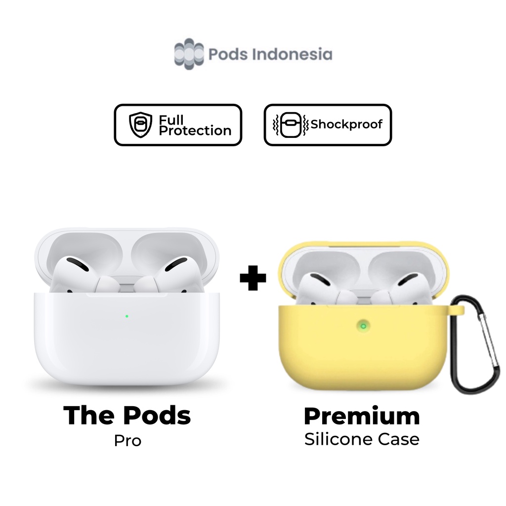 Bundle 2 in 1 Starter Set [The Pods Pro + Free Premium Silicone Soft Case + Free Hook] by Pods Indonesia-0