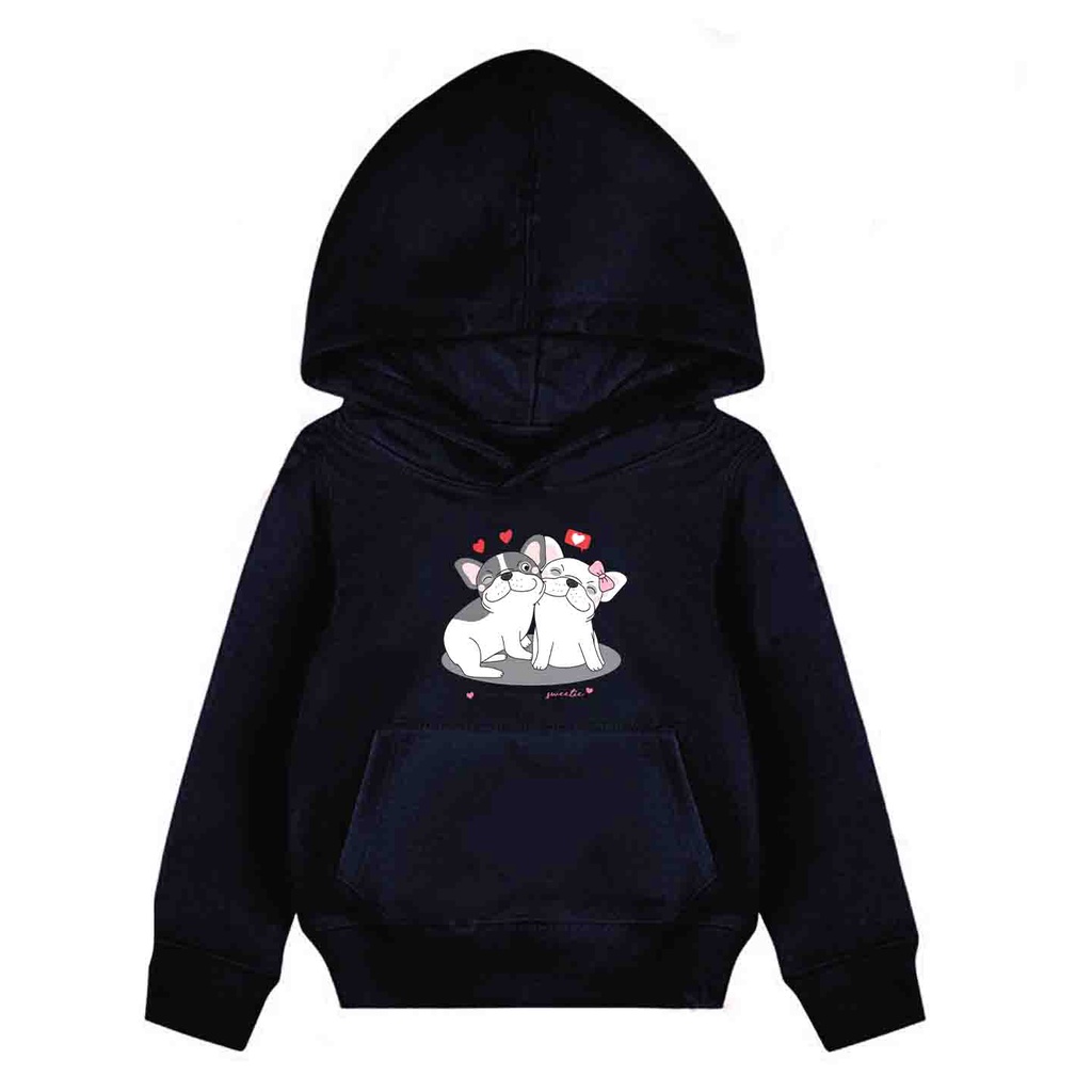 Hoodie Anak Likey Likey Dog Sweater Pakaian Fleece Anak M - XL