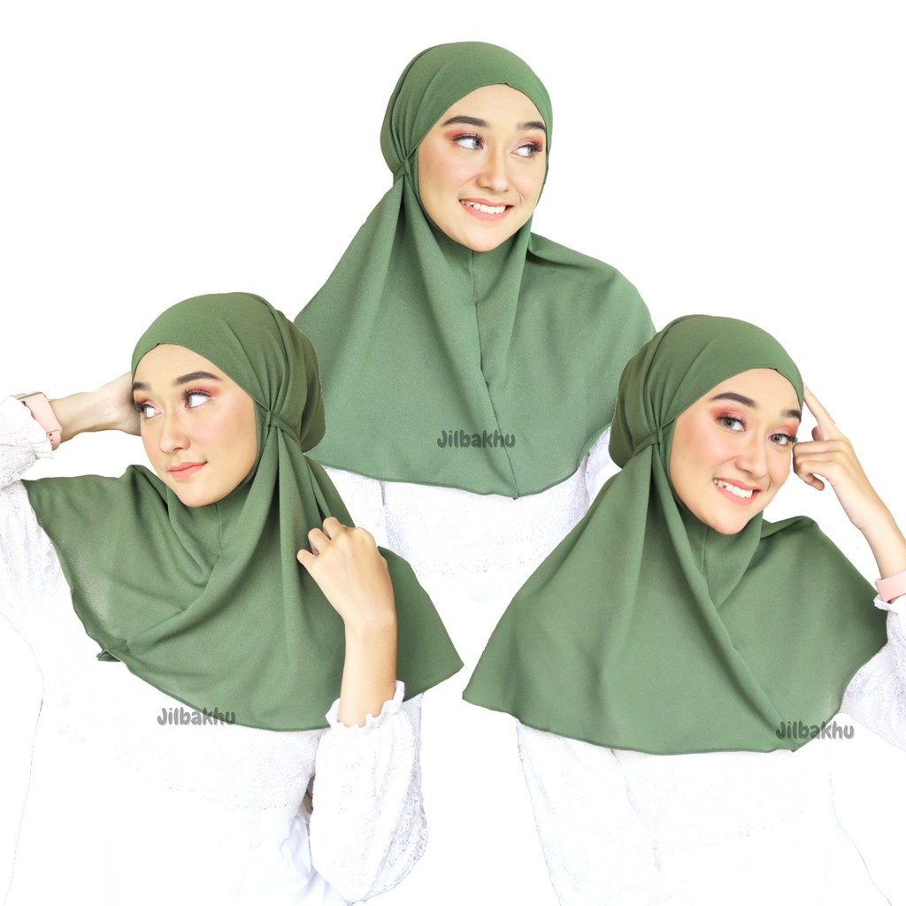 Termurah !! Jilbab Bergo Maryam Tali Size M (Anak + Dewasa)