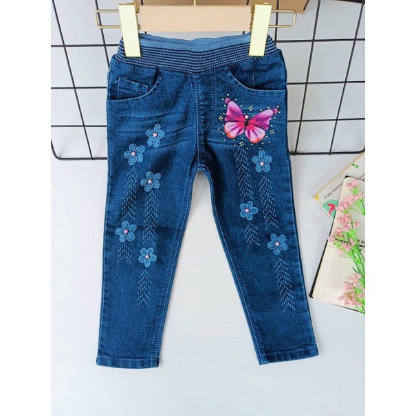 jeans anak mutiara kupu