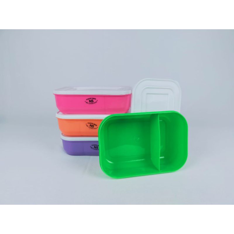 Ompreng / Tepak makan 2 sekat plastik